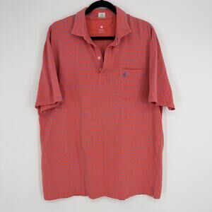 Johnnie-O Original 4 Button Polo Shirt Striped Fiesta Short Sleeves Mens XL